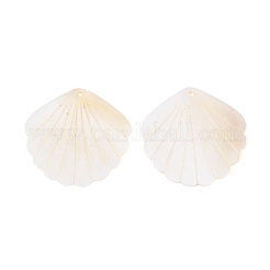 Carved Natural Freshwater Shell Pendants&nbsp;SHEL-T020-62C