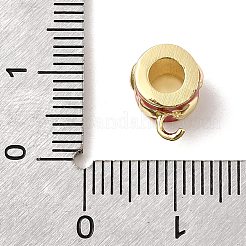 Brass Enamel Tube Bails&nbsp;KK-P338-42G-02