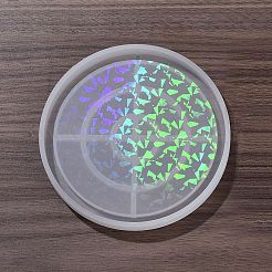 シリコーン レーザー効果カップ マット金型  レジン型  UVレジン＆エポキシレジンのクラフト作り用  丸い模様  117x11mm  内径：111x10mm&nbsp;DIY-C061-03E
