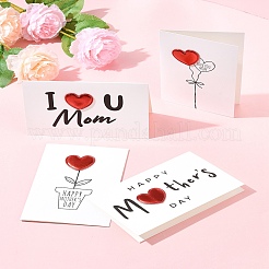 4Pcs 4 Styles Kraft Paper Greeting Cards&nbsp;AJEW-FS0001-29