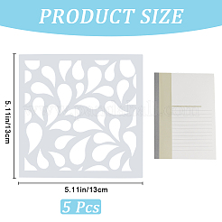 5 Sheets Geometric PET Hollow Out Drawing Painting Stencils&nbsp;DIY-GF0009-79