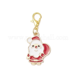 Christmas Alloy Enamel Pendant Decorations&nbsp;HJEW-JM03524