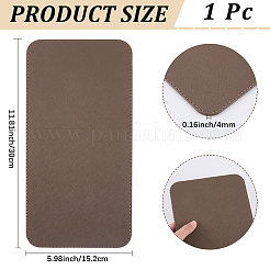 Puレザーバッグボトムス  バッグベースシェイパー  長方形  コーヒー  300x152x4mm&nbsp;DIY-WH20025-095A