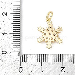 Rack Plating Brass Micro Pave Cubic Zirconia Pendants&nbsp;KK-H509-12G-01