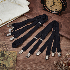 2Pcs 2 Styles Nylon Men's Anti-wrinkle Shirt Garters&nbsp;AJEW-OC0013-75
