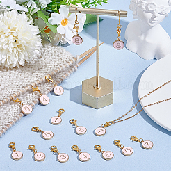 20Pcs 10 Styles Alloy Enamel Pendant Locking Stitch Markers&nbsp;HJEW-PH02083