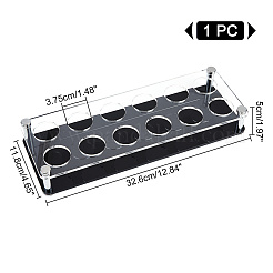 12-Hole Acrylic Shot Glasses Holders&nbsp;ODIS-WH0038-75B