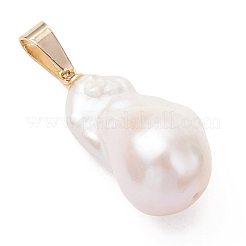 Natural Baroque Keshi Pearl Pendants&nbsp;PALLOY-JF05099