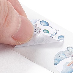 4 Patterns Paper Thank You Gift Sticker Rolls&nbsp;X-STIC-E001-19