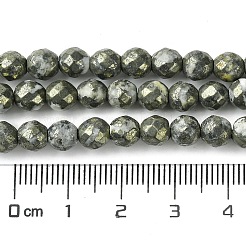 天然石ビーズ連売り  多面カットラウンド  5.5~6mm  穴：1mm  約69個/連  15.35~15.55''（39~39.5センチメートル）&nbsp;G-D067-I03-C02