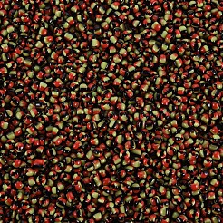 12/0 ガラスシードビーズ  不透明な色が染み込む  ブラック  2mm  穴：0.8mm&nbsp;SEED-S005-12