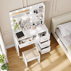 Wooden Slant Back Necklace Organizer Jewelry Display Stands&nbsp;AJEW-WH20033-046B