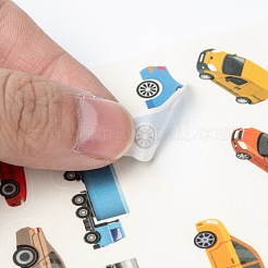 絵紙ステッカー  子供用  窓のステッカーの装飾  車  カラフル  12x8x0.01cm&nbsp;DIY-F025-F01