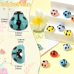 16Pcs 8 Colors Handmade Porcelain Beads&nbsp;PORC-CJ0001-10