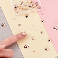 50Pcs 5 Style 304 Stainless Steel Bead Cap Pendant Bails&nbsp;STAS-CD0001-16