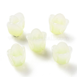 3-Petal Opaque Acrylic Bead Caps&nbsp;SACR-D007-08B