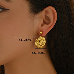 Minimalist Stainless Steel Dangle Stud Earrings&nbsp;AU5981-1