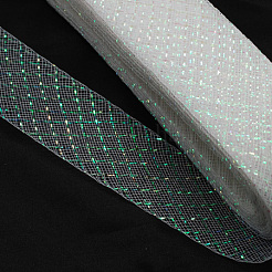 メッシュリボン  プラスチックネットスレッドコード  フローラルホワイト  30mm  25ヤード/バンドル&nbsp;PNT-Q011-30mm-02