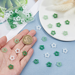 120Pcs 3 Colors Glass Imitation Jade Button Pendants&nbsp;DIY-HS0002-03