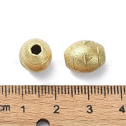 イオンプレーティング（IP）316外科用ステンレス鋼ビーズ  テクスチャ  星と楕円  18KGP本金メッキ  12x10mm  穴：3mm&nbsp;STAS-H191-05B-G