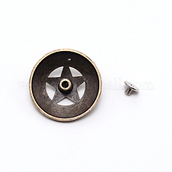 1-Hole Alloy Decorative Rivets&nbsp;PALLOY-WH0092-15AB