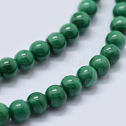 Natural Malachite Beads Strands&nbsp;G-F571-27AB1-4mm