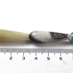 Natural Flower Amazonite Beads Strands&nbsp;G-P528-H03-01