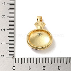 ラックメッキ真鍮チャーム  長持ちメッキ  カドミウムフリー＆鉛フリー  ボトル  21.5x17.5x8.5mm  穴：4x3mm&nbsp;KK-S366-14G-01