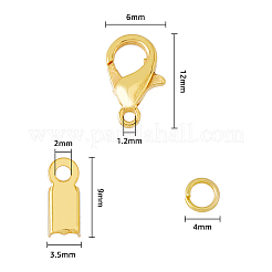 120Pcs 2 Color Zinc Alloy Lobster Claw Clasps&nbsp;DIY-HY0001-37