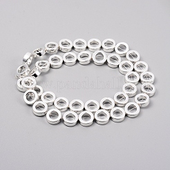 Electroplated Non-magnetic Synthetic Hematite Bead Frame Strands&nbsp;G-F682-05-S