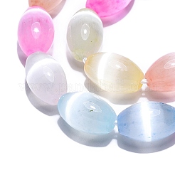Dyed Natural Selenite Beads Strands&nbsp;G-T138-233M
