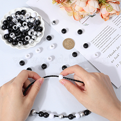 300Pcs 3 Styles Acrylic European Beads&nbsp;DIY-SP0001-16