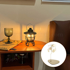 430 and 201 Stainless Steel Rotating Candlestick Tealight Candle Holder&nbsp;DJEW-WH0039-22G
