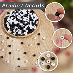 600Pcs 2 Colors Dyed Natural Wood Beads&nbsp;WOOD-SC0002-37B