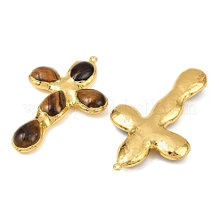 Natural Tiger Eye Big Pendants&nbsp;KK-H516-25G