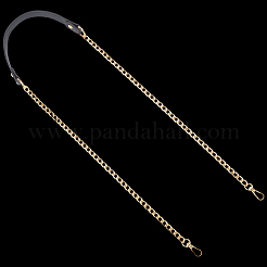 Imitation Leather & Alloy Crossbody Purse Chains&nbsp;FIND-WH20033-034F-LG