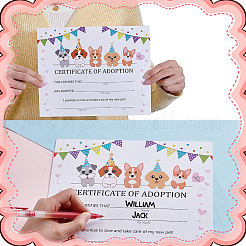 Paper Animal Adoption Card&nbsp;AJEW-WH0485-14