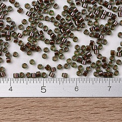 MIYUKIデリカビーズ  シリンダー  日本製シードビーズ  11/0  （db1710)カッパーパールライニングオリーブ  1.3x1.6mm  穴：0.8mm  約20000個/袋  100 G /袋&nbsp;SEED-J020-DB1710