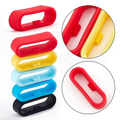 36Pcs 9 Colors Silicone Replacement Watch Band Strap Loops&nbsp;SIL-GF0001-10