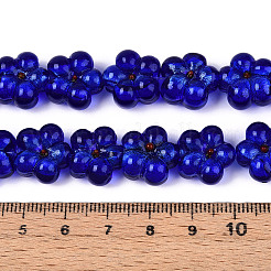 Handmade Silver Foil Glass Beads&nbsp;FOIL-N030-01B