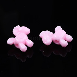 不透明なアクリルビーズ  馬  ミックスカラー  16x16x7mm  穴：2mm  約900個/500g&nbsp;MACR-S272-55