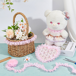 1Pc Double Layer Pleated Lace Ribbon&nbsp;OCOR-BC0007-97A