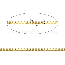 1m真鍮製ベネチアンチェーン  長持ちメッキ  ハンダ付け  ライトゴールド  2x2x1mm&nbsp;CHC-SZ0001-52A