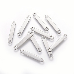 変色しない201ステンレス鋼リンクコネクター  オーバル  30x4.5x1mm  穴：3.5x2.5mm&nbsp;STAS-L217-02P-01