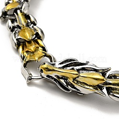 Men's Alloy Dragon Wrap Chain Bracelet&nbsp;LS-BJEW-A129-01