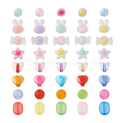 400Pcs 8 Style Acrylic Beads&nbsp;TACR-PJ0001-02