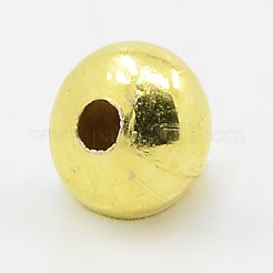 アイアン製スペーサービーズ  ロンデル  ゴールドカラー  8x5mm  穴：2mm&nbsp;X-IFIN-D050-8mm-G