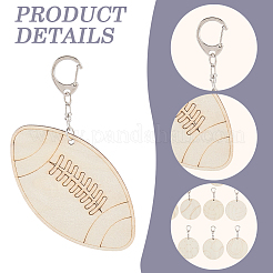 36Pcs Wooden Pendant Decorations&nbsp;AJEW-CN0007-02A