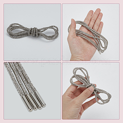 Rubber Rhinestone Shoelaces&nbsp;AJEW-WH0752-498A