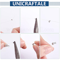 アイアン製スペーサービーズ  ラウンド  銀  3x3mm  穴：1.2mm  2000個/セット&nbsp;IFIN-UN0001-13S-02